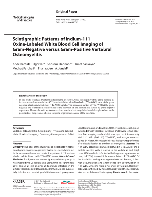 (PDF) Scintigraphic Patterns of Indium-111 Oxine-white Blood Cell ...