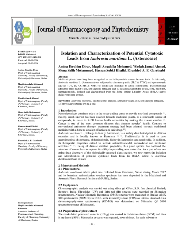 (PDF) Isolation and characterization of potential cancer stem cells ...
