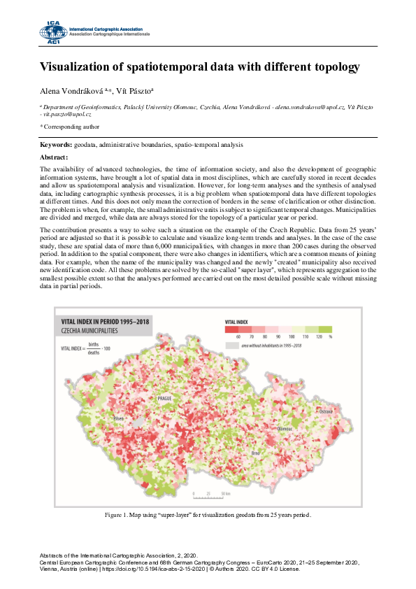 (PDF) Visualization of spatiotemporal data with different topology