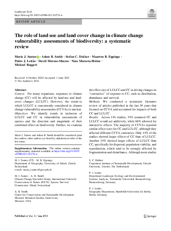 (PDF) The role of land use and land cover change in climate change ...