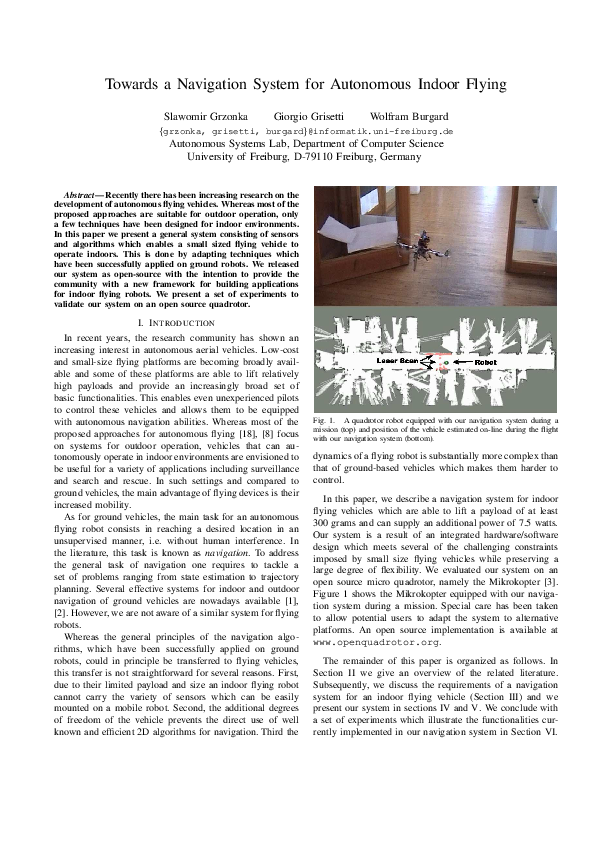 (PDF) Towards a navigation system for autonomous indoor flying