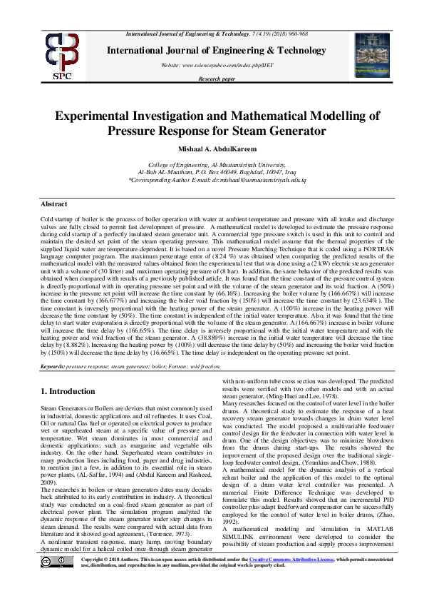 (PDF) Experimental Investigation and Mathematical Modeling of Tensile ...