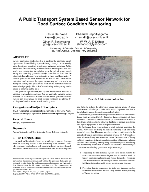 (PDF) A public transport system based sensor network for road surface ...