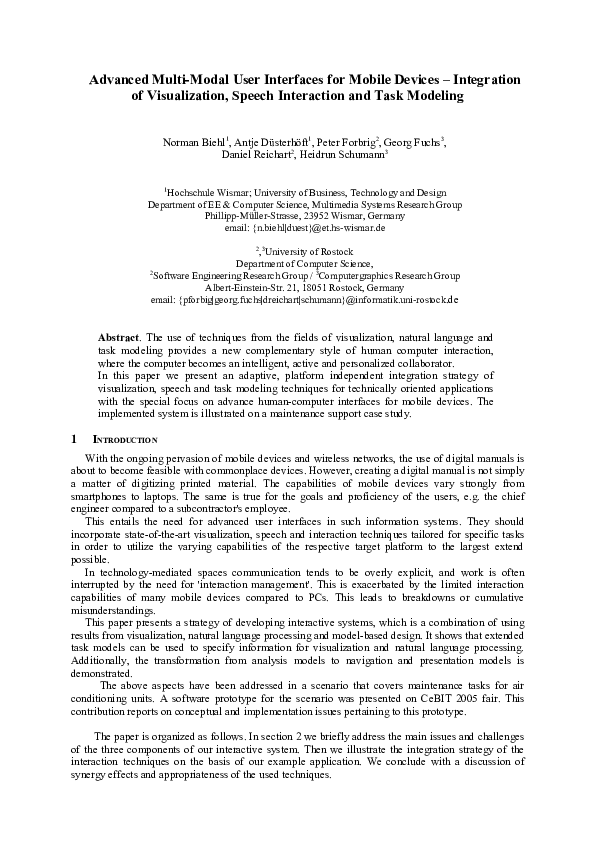 (PDF) Advanced Multi-Modal User Interfaces for Mobile Devices ...