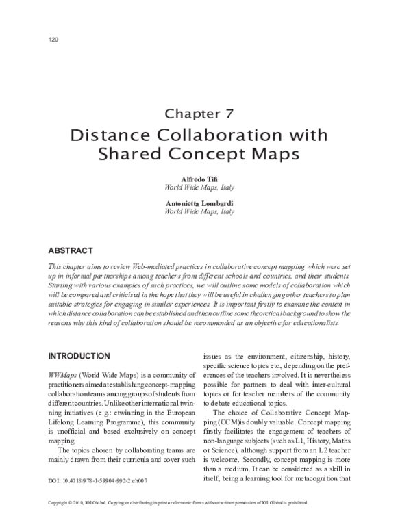 (PDF) Distance Collaboration with Shared Concept Maps