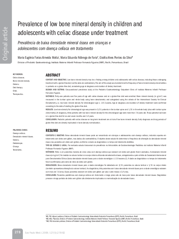 (PDF) Prevalence of low bone mineral density in children and ...