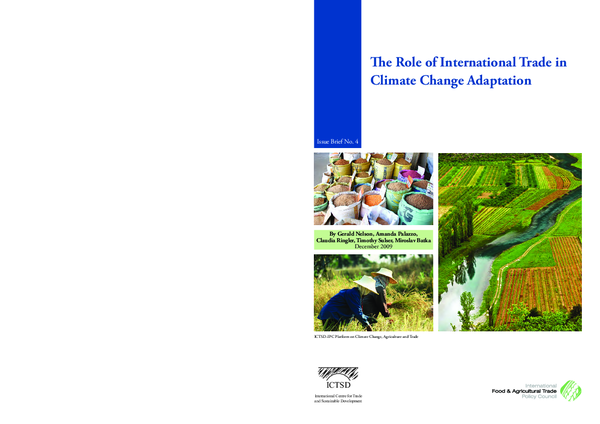 (PDF) The Role of International Trade in Climate Change Adaptation
