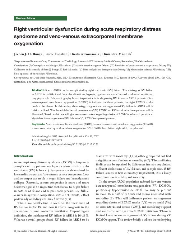 (PDF) Right ventricular dysfunction during acute respiratory distress ...