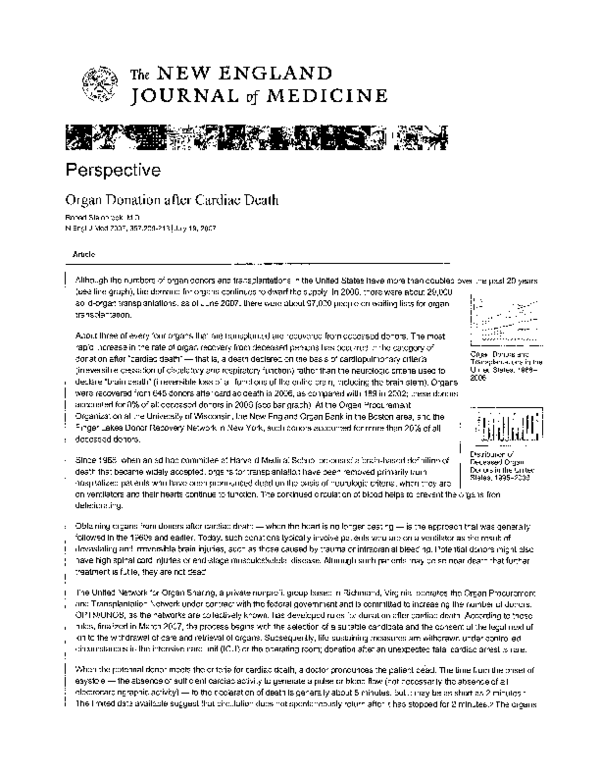 (PDF) Organ Donation after Cardiac Death Hans Sollinger Academia.edu