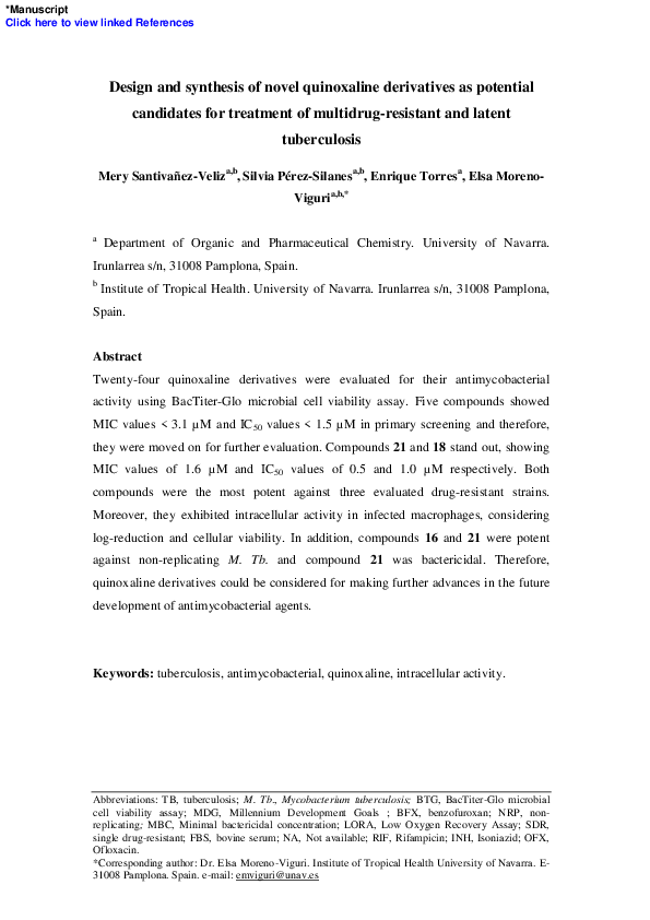 (PDF) Design and synthesis of novel quinoxaline derivatives as ...