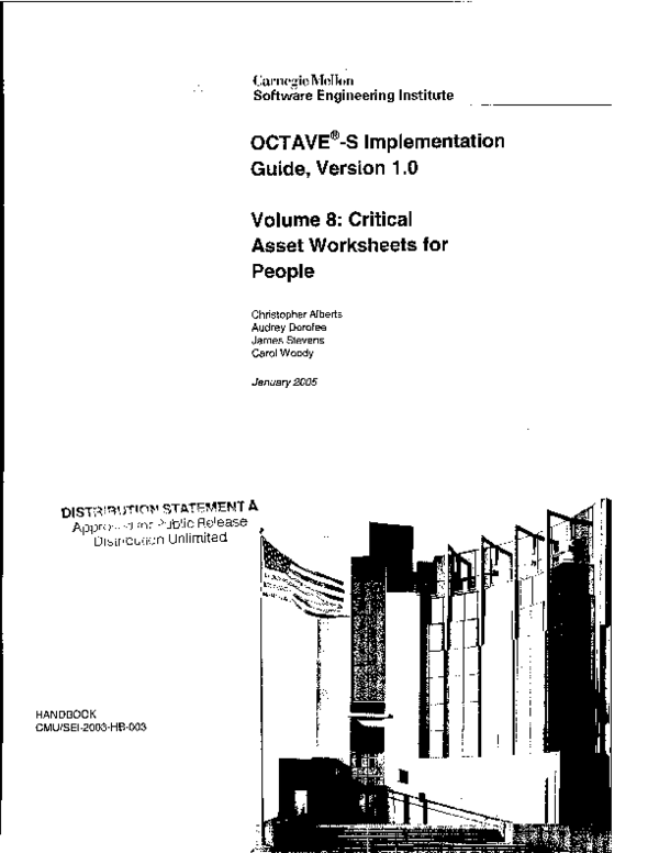 (PDF) OCTAVE(Federal Registration)-S Implementation Guide, Version 1.0 ...