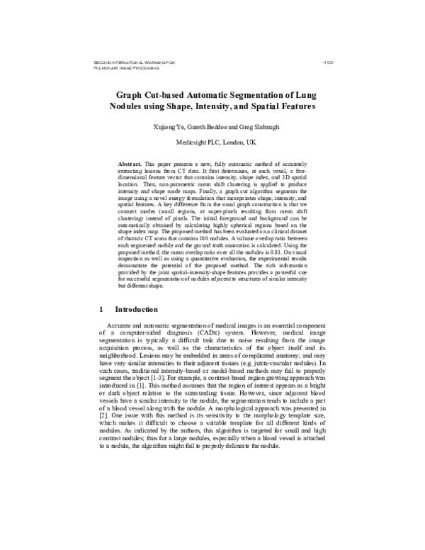(PDF) Graph cut-based automatic segmentation of lung nodules using ...