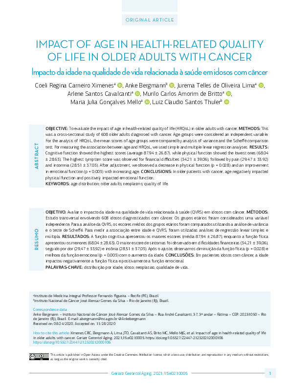 (PDF) Impact of age in health-related quality of life in older adults ...