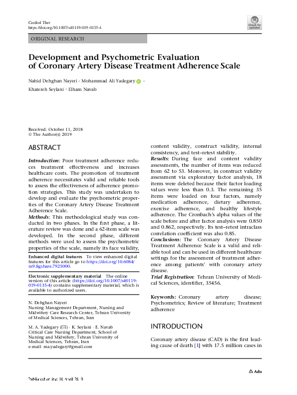 (PDF) Development and psychometric evaluation of the core nurse ...