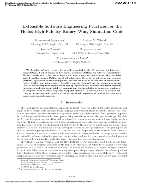(PDF) Extensible Software Engineering Practices for the Helios High ...