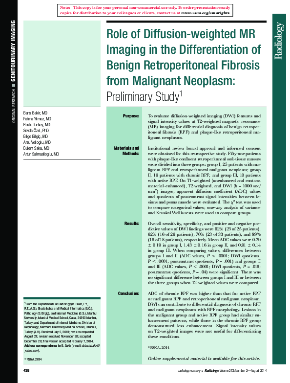 (PDF) Role of Diffusion-weighted MR Imaging in the Differentiation of ...
