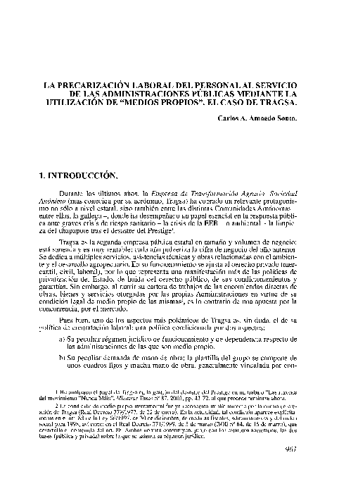 (PDF) La precarización laboral del personal al servicio de las ...