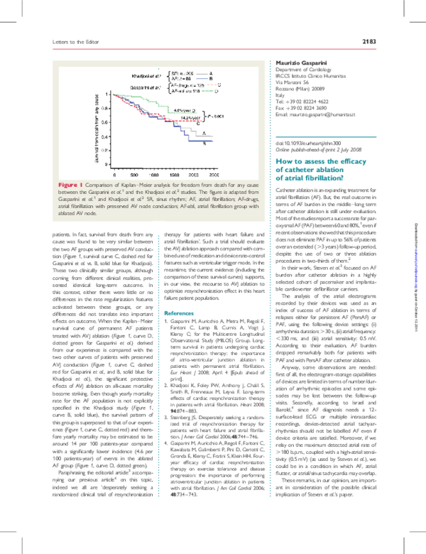 (PDF) How to assess the efficacy of catheter ablation of atrial ...