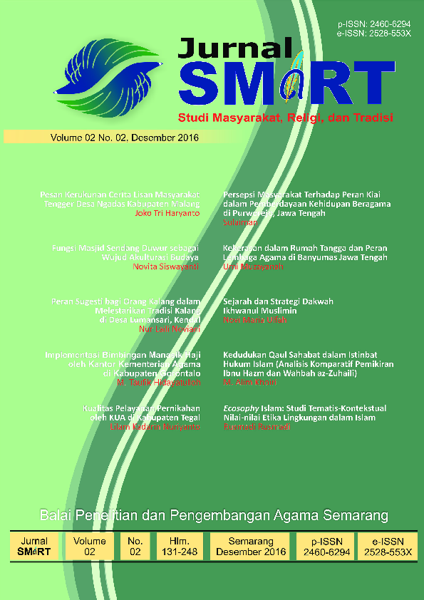 Kekerasan Dalam Rumah Tangga dan Peran Lembaga Agama