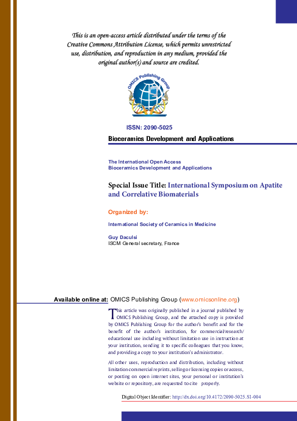 (PDF) Bioavailability of Strontium Ions from Bioactive Glasses In Vivo ...
