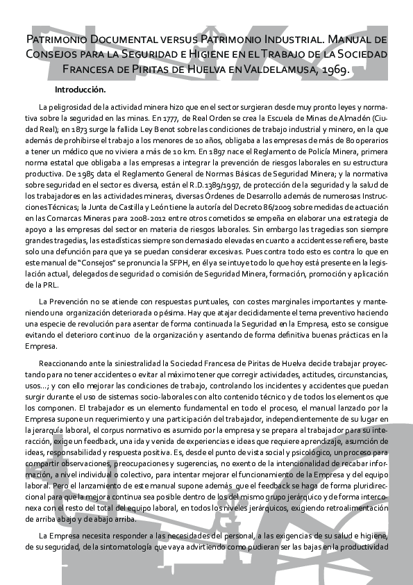 (PDF) Patrimonio Documental versus Patrimonio Industrial Manual de