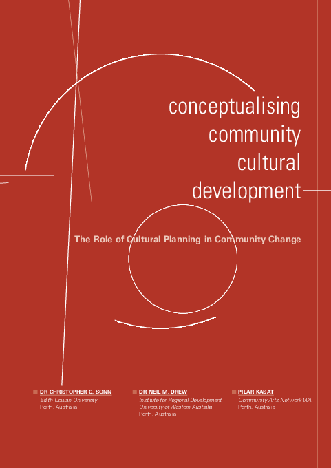 (PDF) Conceptualising community cultural development: The role of ...