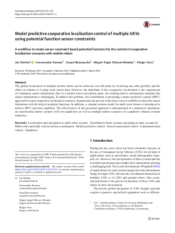 (PDF) Model predictive cooperative localization control of multiple ...
