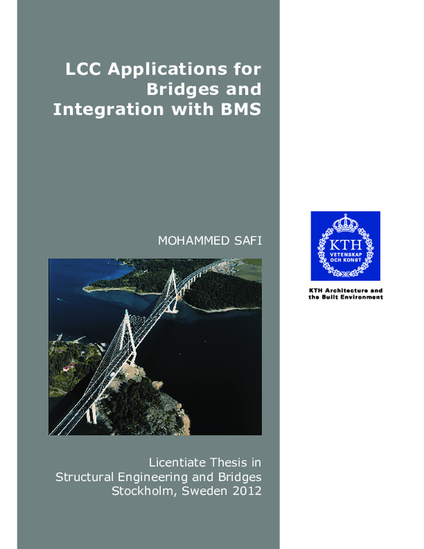 (PDF) LCC Applications for Bridges and Integration with BMS