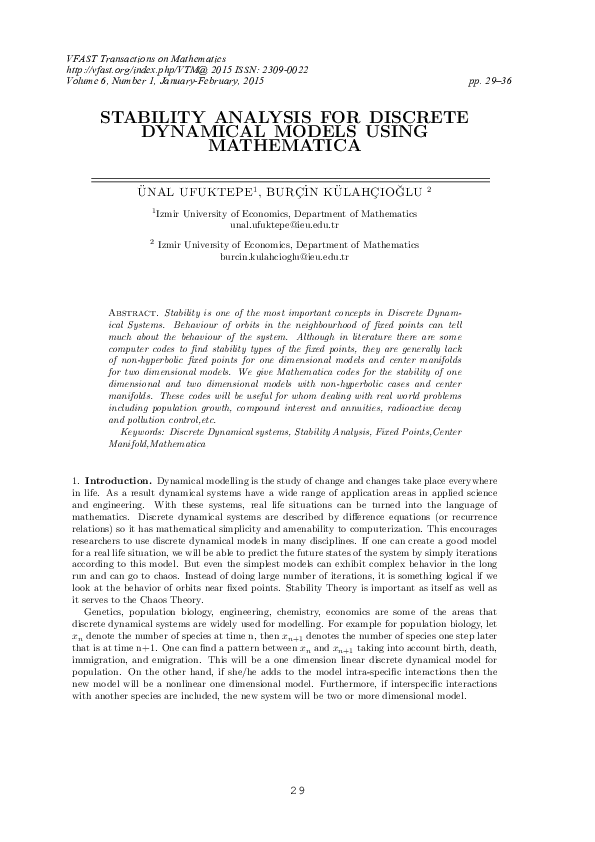 Dynamical system visual data 5