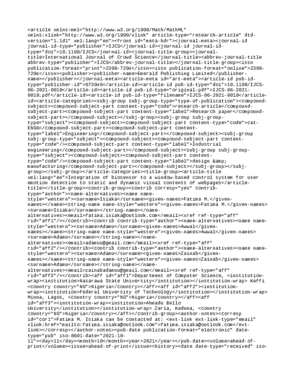 Integration of biosensor to a window-based control system for user ...