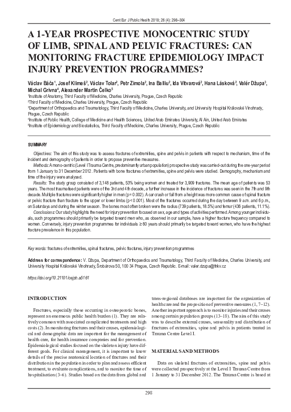 (PDF) A 1-year prospective monocentric study of limb, spinal and pelvic ...