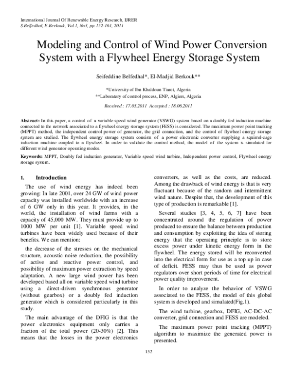 (PDF) Modeling and Control of Wind Power Conversion System With a ...