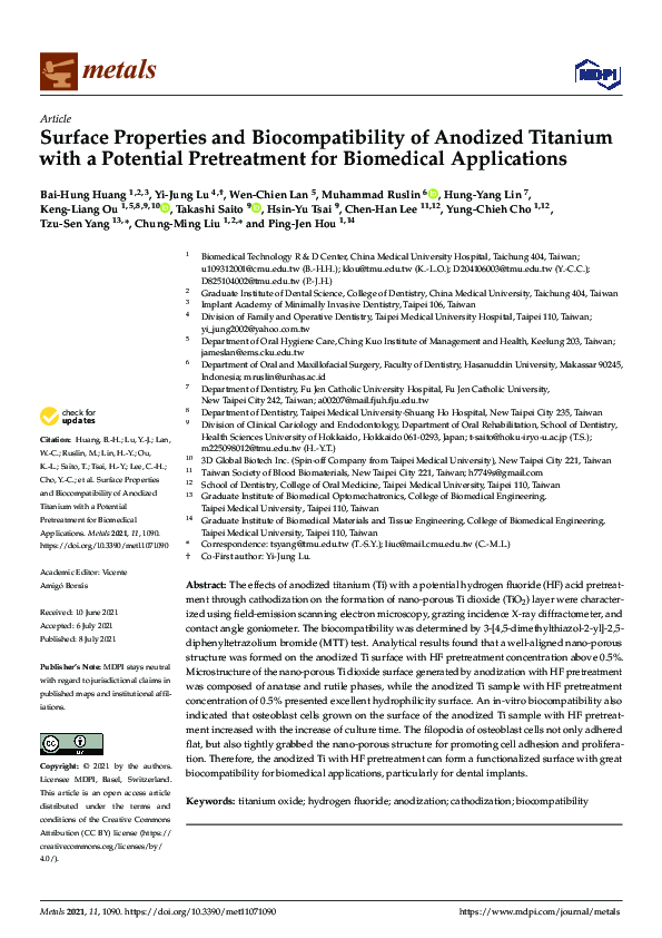 (PDF) Review the potential impact of surface crystalline states of