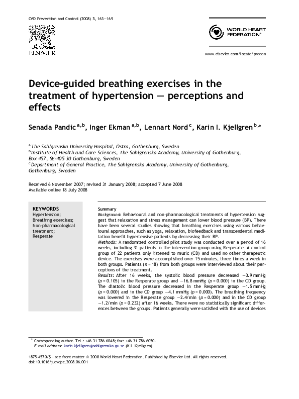 (PDF) Deviceguided breathing exercises in the treatment of