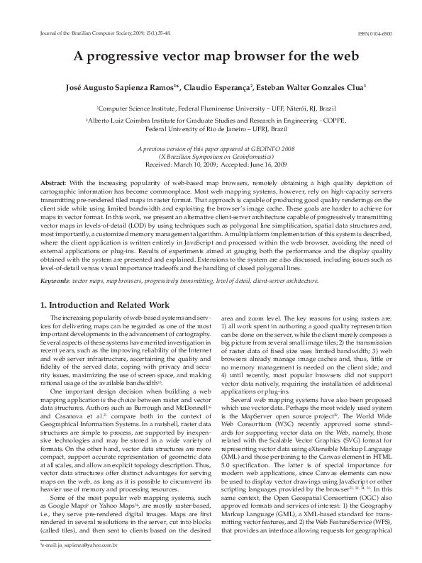 (PDF) A progressive vector map browser for the web