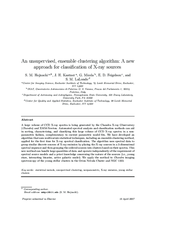 (PDF) An unsupervised, ensemble clustering algorithm: A new approach ...