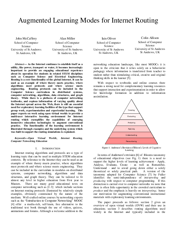 (PDF) Augmented learning roads for Internet routing