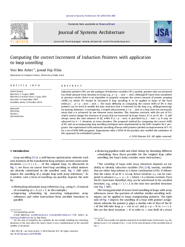 (PDF) Computing the correct Increment of Induction Pointers with ...