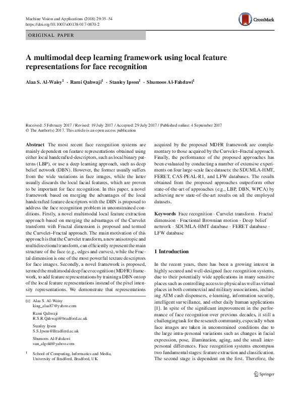 (PDF) A multimodal deep learning framework using local feature ...