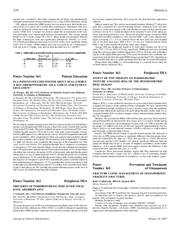 (PDF) Precision of periprosthetic BMD after total knee arthroplasty