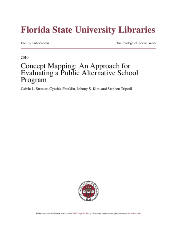 (PDF) Concept Mapping: An Approach for Evaluating a Public Alternative ...