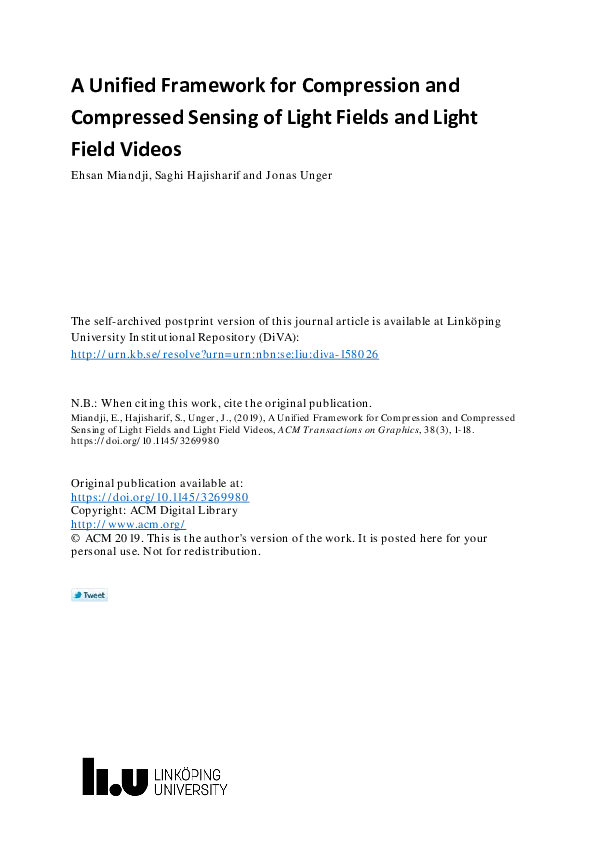 (PDF) A Unified Framework for Compression and Compressed Sensing of ...