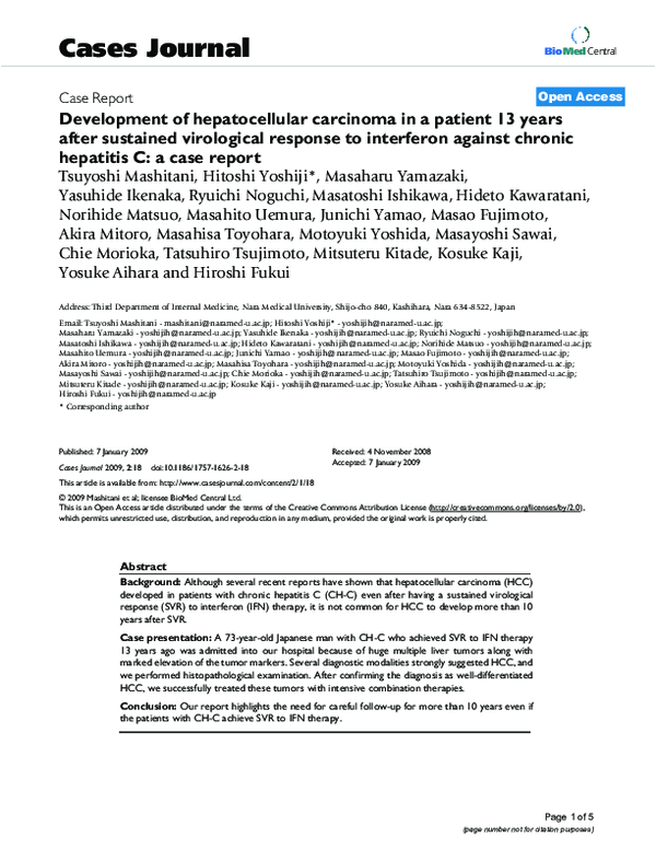 (PDF) Development of Hepatocellular Carcinoma in a Patient with Crohn’s ...