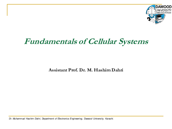 (PDF) Cellular System