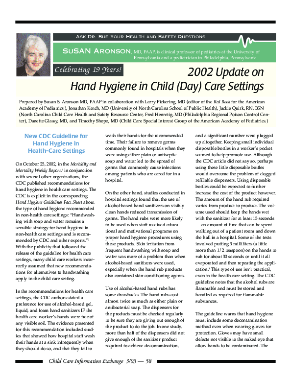 (PDF) New CDC Guideline for Hand Hygiene in HealthCare Settings