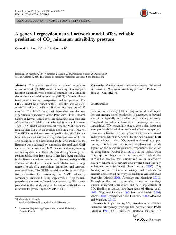 (PDF) A general regression neural network model offers reliable ...