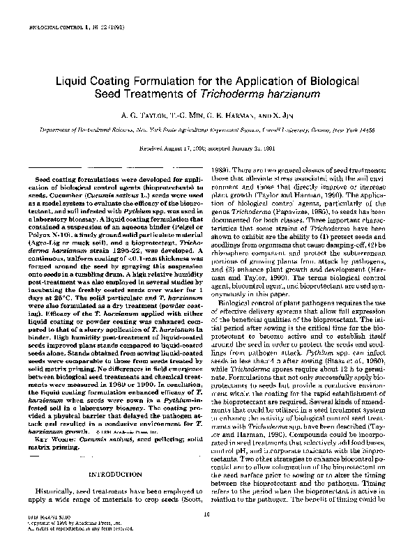 (PDF) Liquid coating formulation for the application of biological seed ...