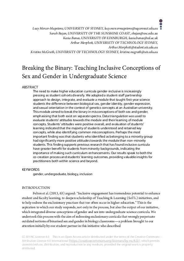 (PDF) Breaking the Binary