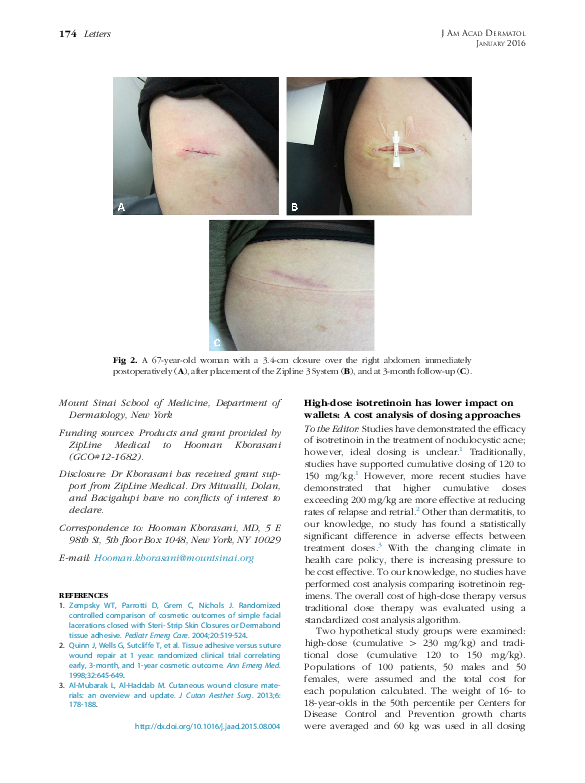 (PDF) High-dose isotretinoin has lower impact on wallets: A cost ...