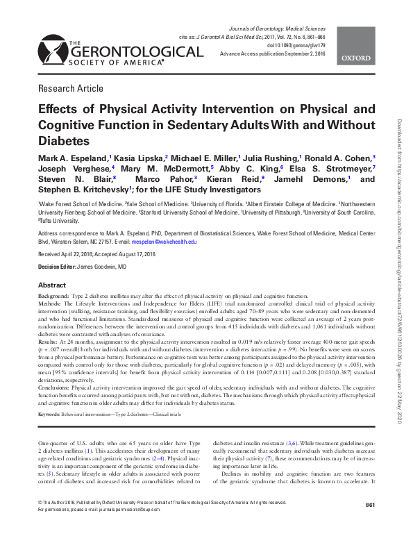(PDF) Effects of Physical Activity Intervention on Physical and ...